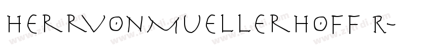 HerrVonMuellerhoff R字体转换